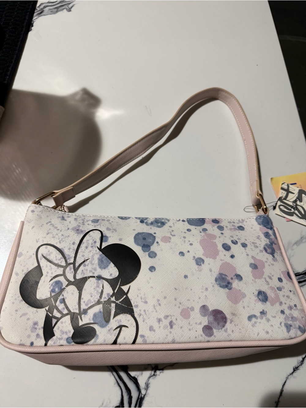 Disney Pink Minnie Mouse Shoulder Bag with Blue & Purple Accents